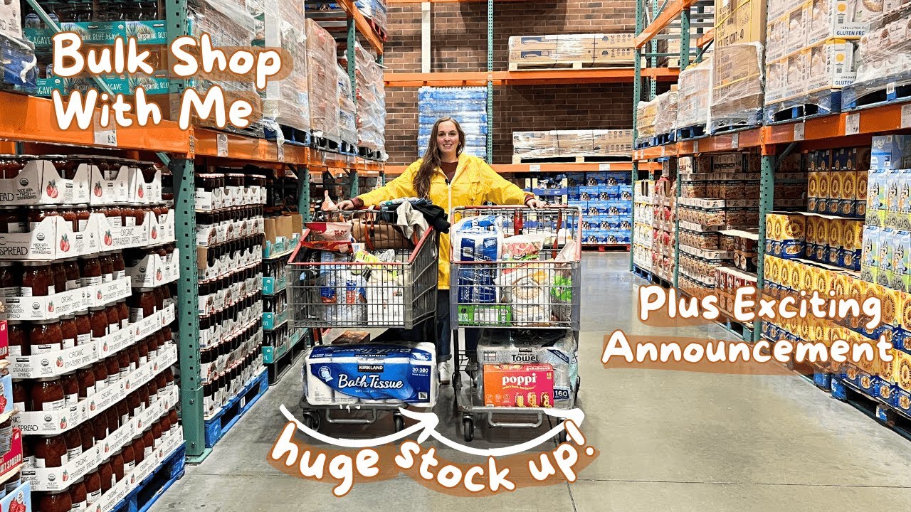 Once A Month Bulk Grocery Shop With Me, Costco Haul and Finds