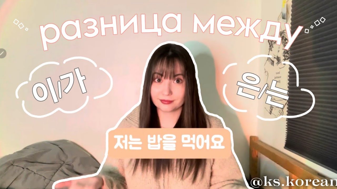 разница между 이/가 и 은/는