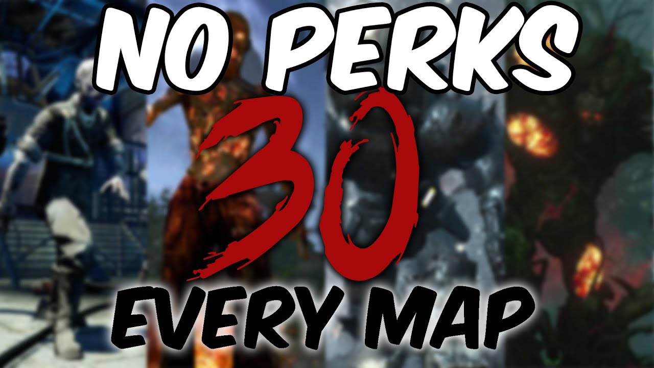 Can I Get ROUND 30 On EVERY ZOMBIES MAP WITHOUT PERKS?..... (COD ZOMBIES: WAW-CW)