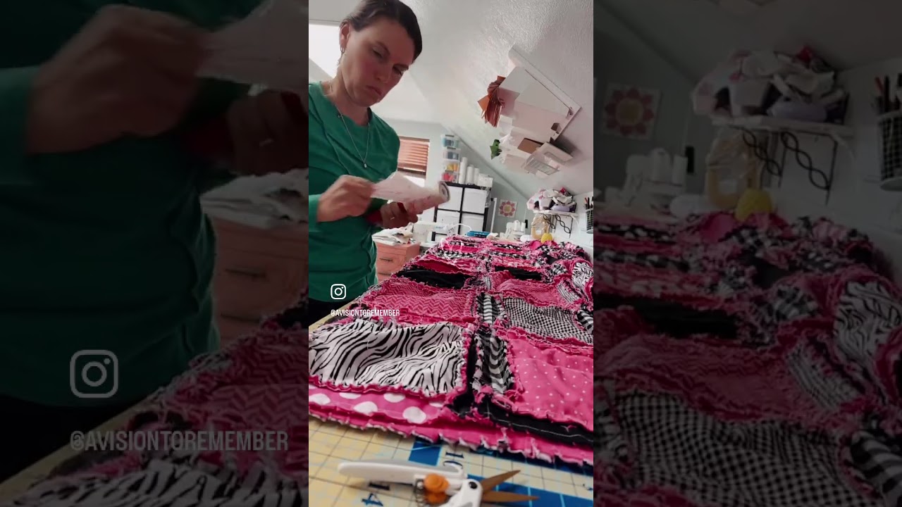 From Scraps to Stunning: Watch a Queen-Size Rag Quilt Come to Life!