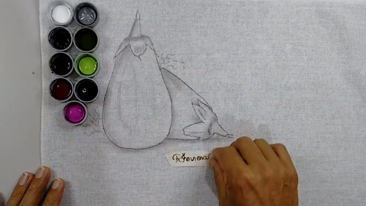 #dicadasemana  - Aulas Para iniciantes - Vamos Aprender a Pintar Berinjela