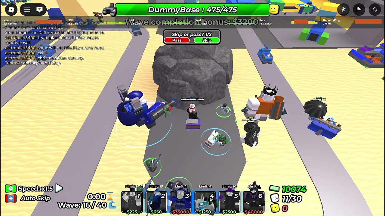 beating Noob Battalion in Dummy Defense
