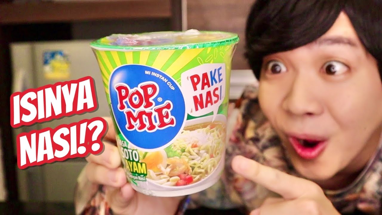 POP MIE TERBARU POP MIE NASI!!!! PAKE NASI GORENG LEBIH ENAK!?
