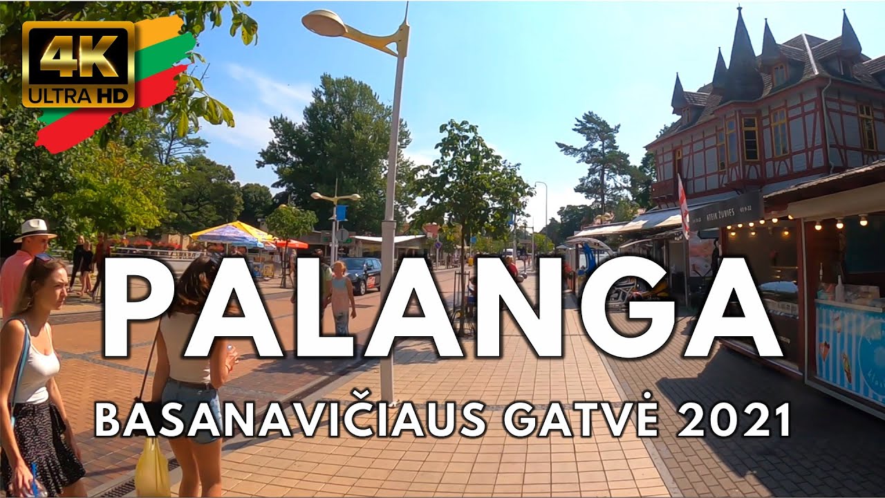 Palanga • Basanavičiaus Gatvė • Liepos 28, 2021 • 4K Virtualus Turas • 🇱🇹 LITHUANIA