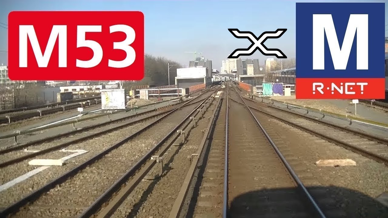 🚇 GVB R-net Amsterdam Metrolijn 53 Cabinerit Gaasperplas - Centraal Station Driver's view POV
