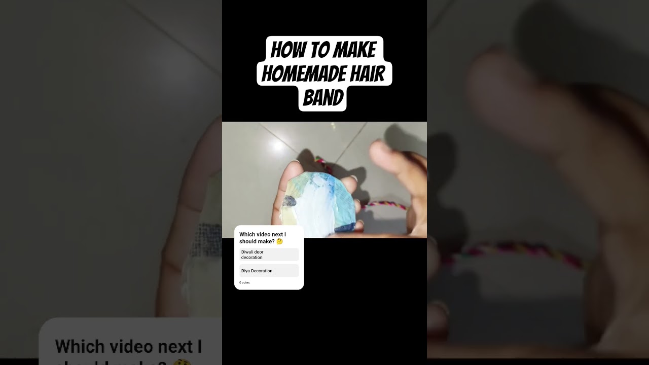 how to make Homemade Hair Band @DIY#bestidea