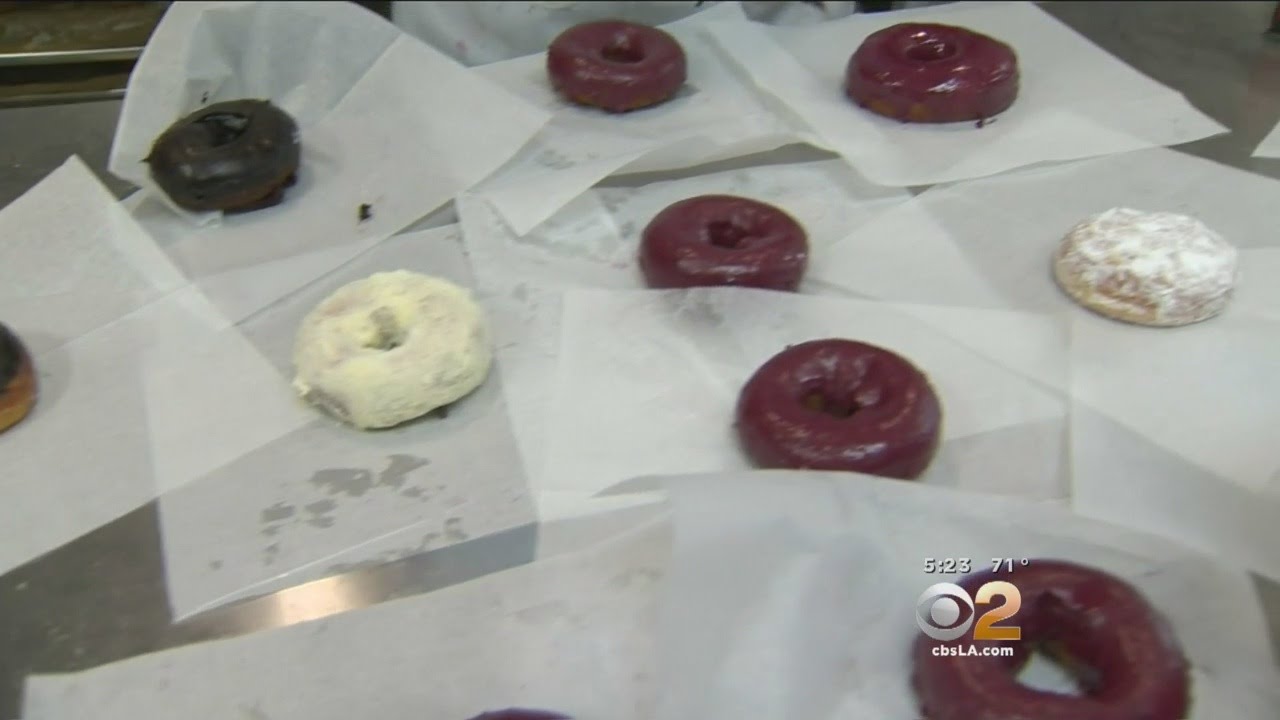 Blue Star Donuts Gives Away Free Doughnuts To Celebrate Opening Of New Shop In Venice