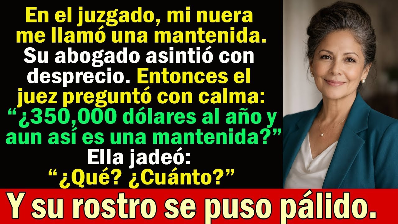 Mi nuera me llamó “una mantenida” en el juzgado — entonces el juez leyó mis INGRESOS REALES...