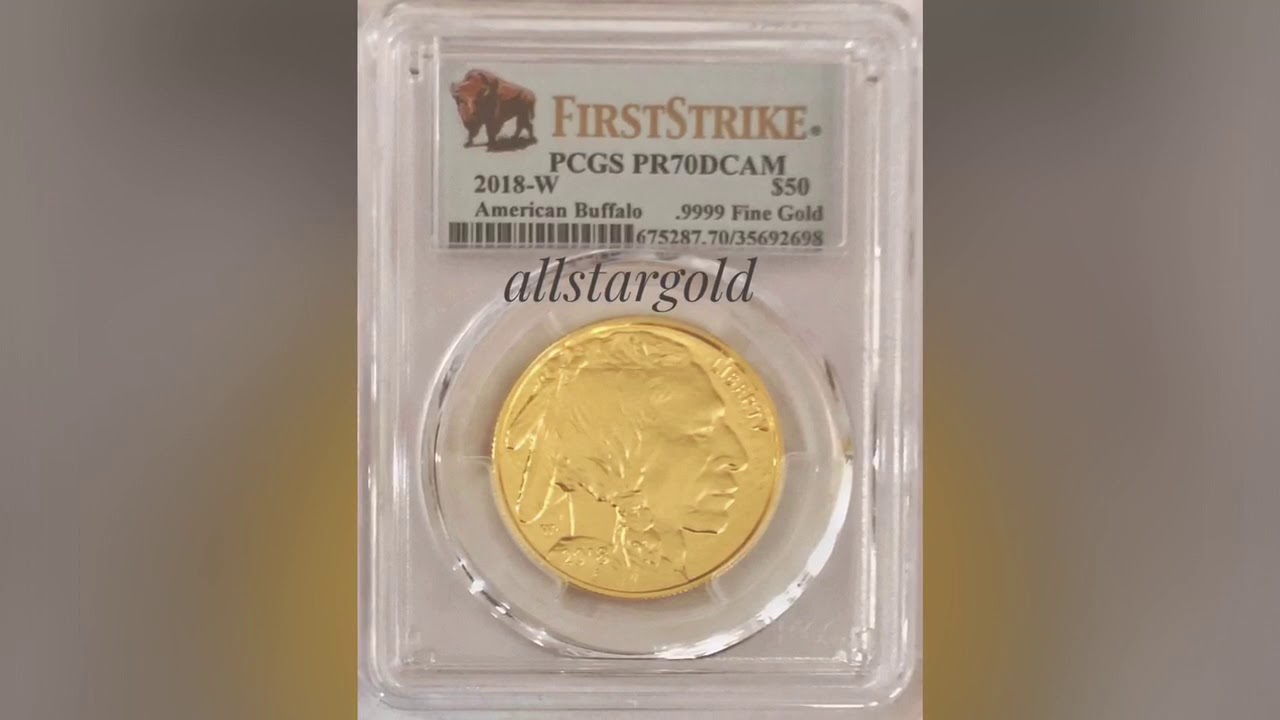 2018-w $50 gold buffalo pcgs proof dcam first strike