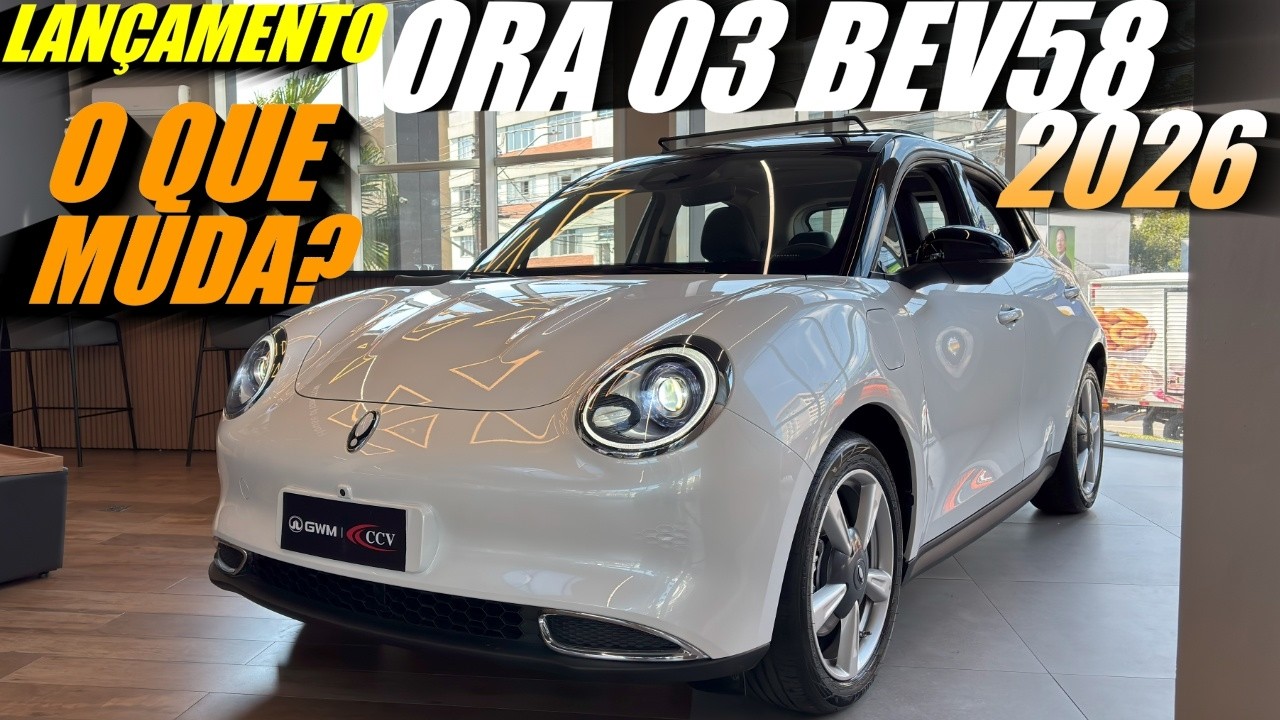 LANÇAMENTO GWM ORA 03 BEV58 2026 - O que muda? Maior autonomia e chegou com desconto!