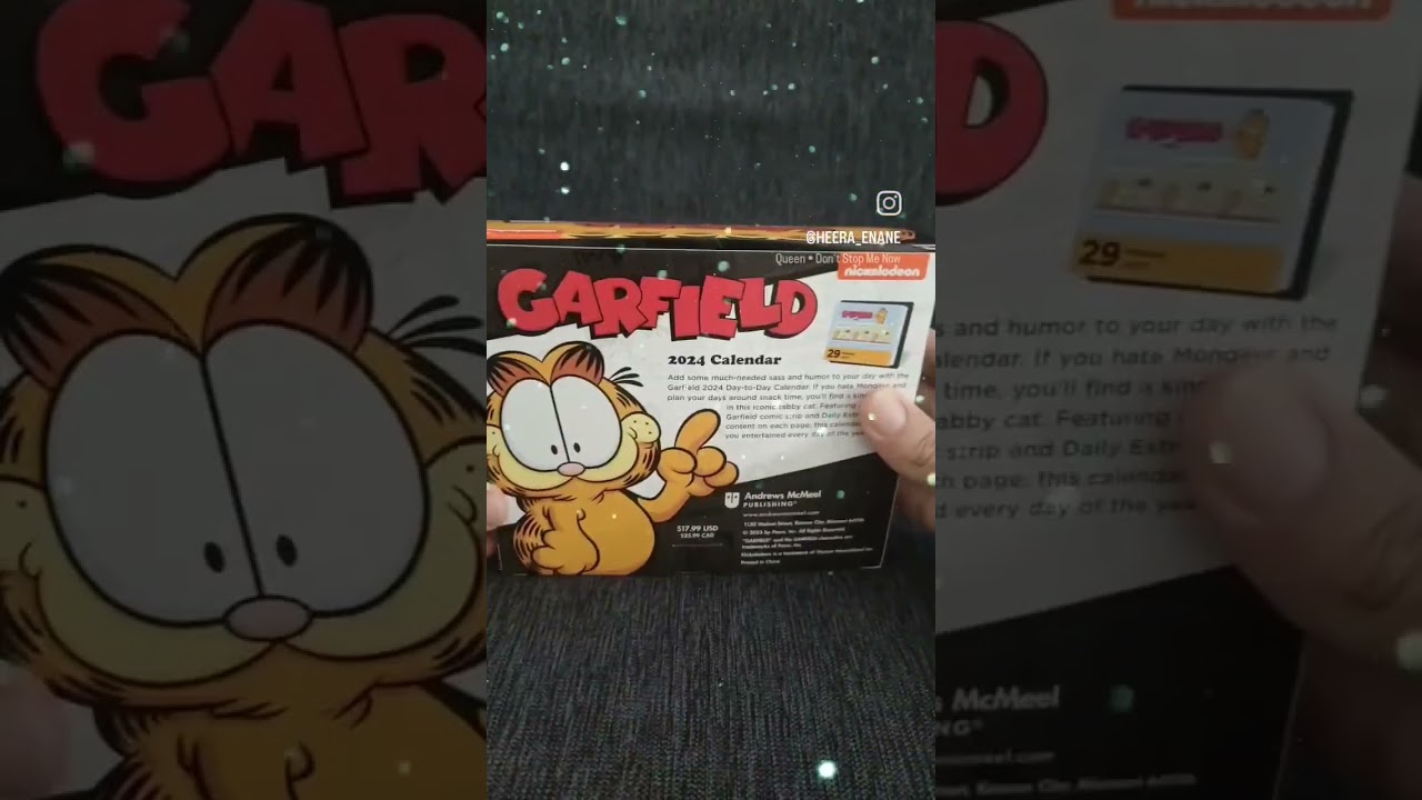 Garfield Daily Calendar for Garfield Fans #garfield #paws #calender #garfieldcollection
