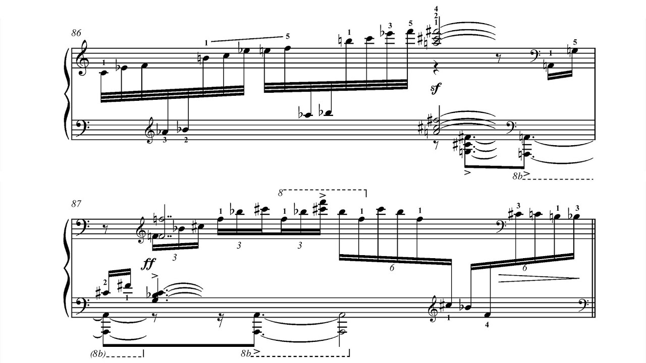 Nikolai Kapustin - 3 Impromptus, Op. 66 (1991) [Score-Video]