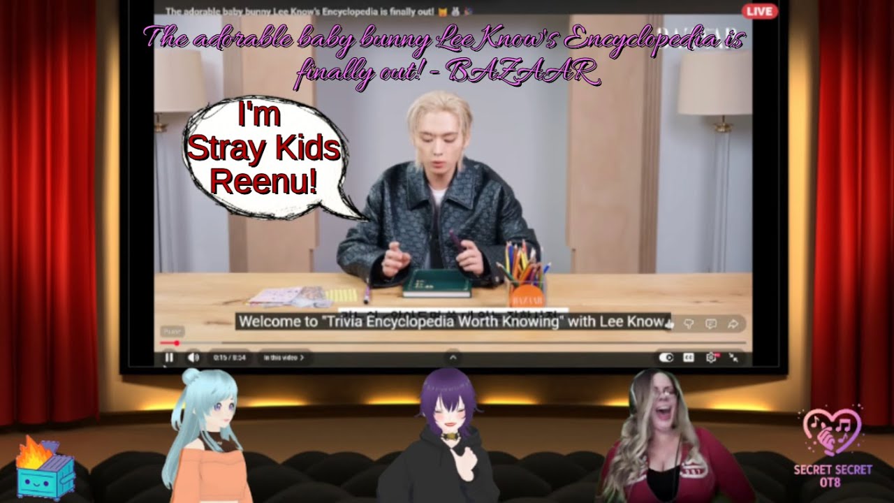 The adorable baby bunny Lee Know’s Encyclopedia is finally out! 🐱🐰🎉 |  Reaction By SSOT8
