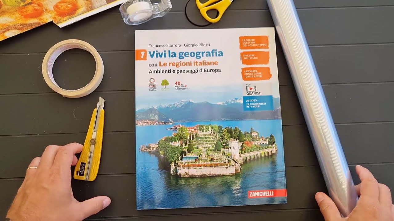 Ricoprire, rilegare i libri scolastici con pellicola