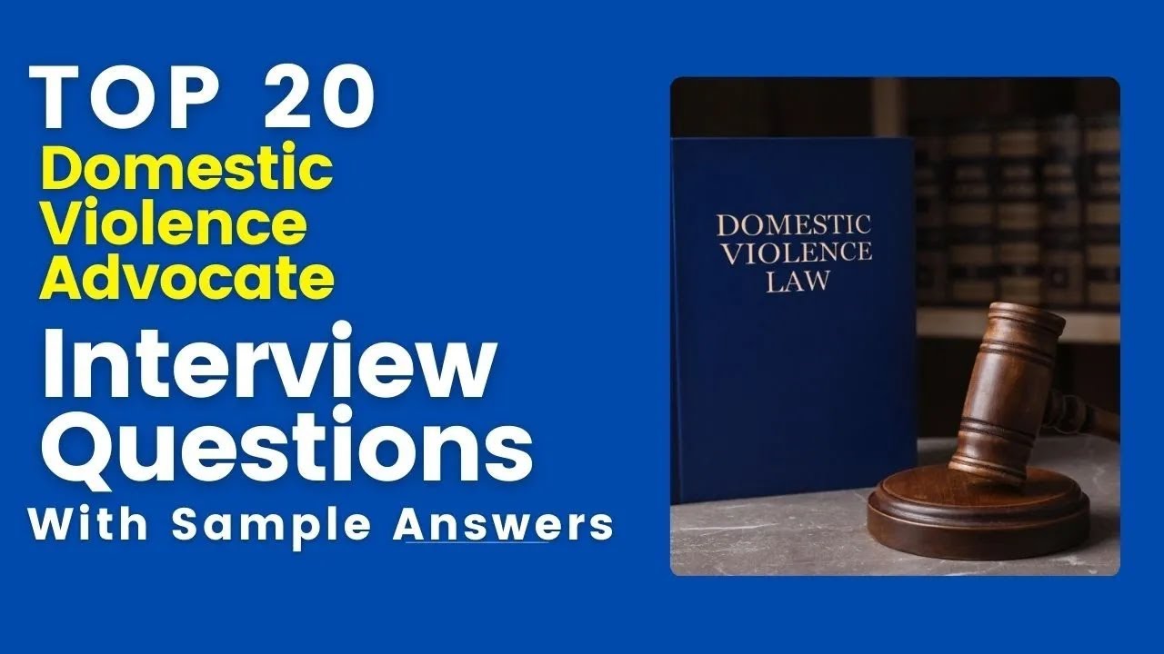 Domestic Violence Advocate Interview Questions and Answers for 2025