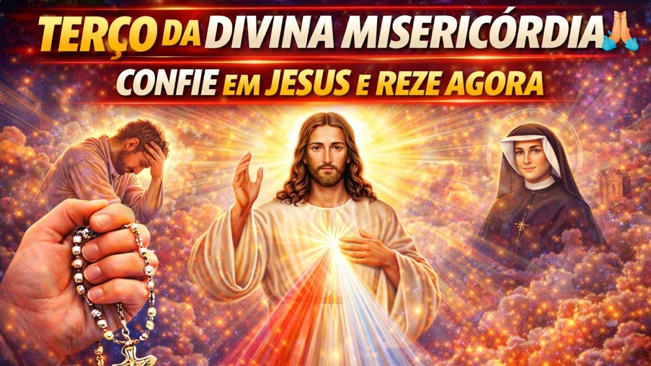 👉 TERÇO DA DIVINA MISERICÓRDIA 🙏📿 | REZE AGORA E CONFIE EM JESUS