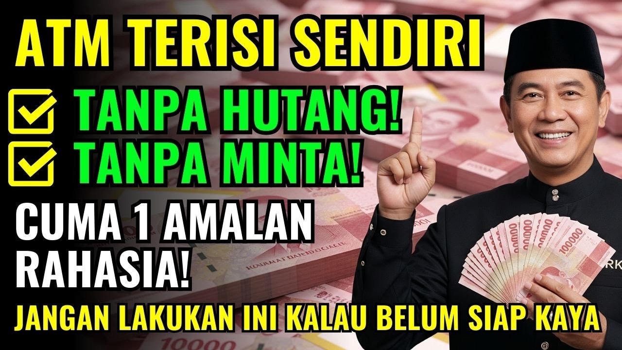 GAK MASUK AKAL‼️ATM TIBA TIBA TERISI SETELAH CUMA PRAKTEKIN AMALAN INI! TANPA HUTANG! TANPA MINTA