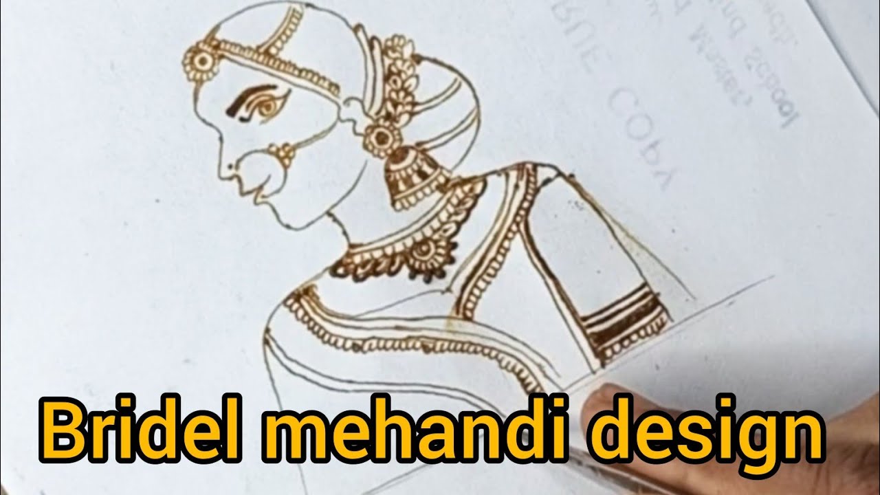Bridel mehandi design 🌸|| side face bride kese bnaye