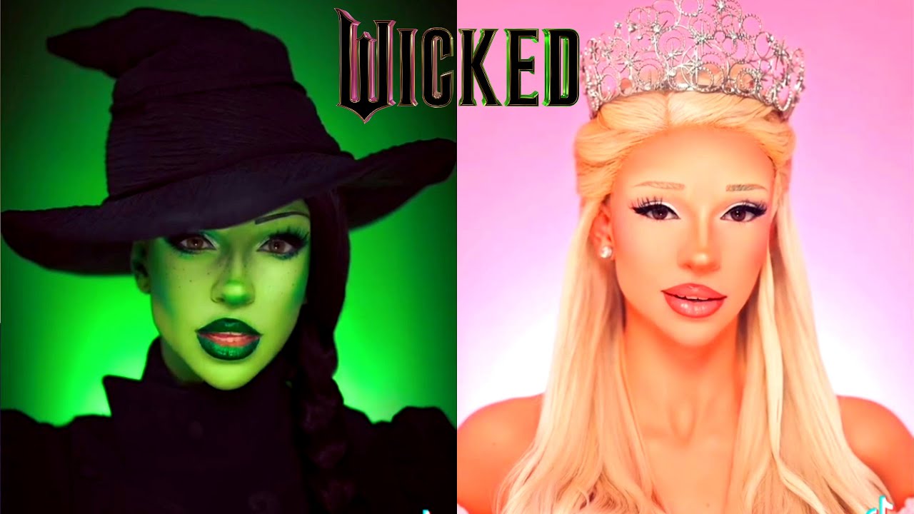 Wicked - Elphaba and Glinda TikTok Makeup Compilation