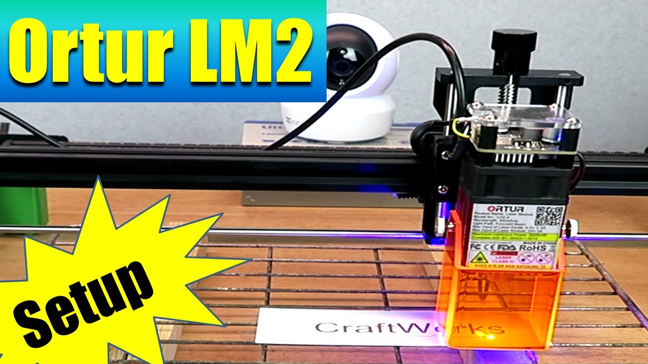 Ortur Laser Master 2 Pro First Setup Test With Lightburn