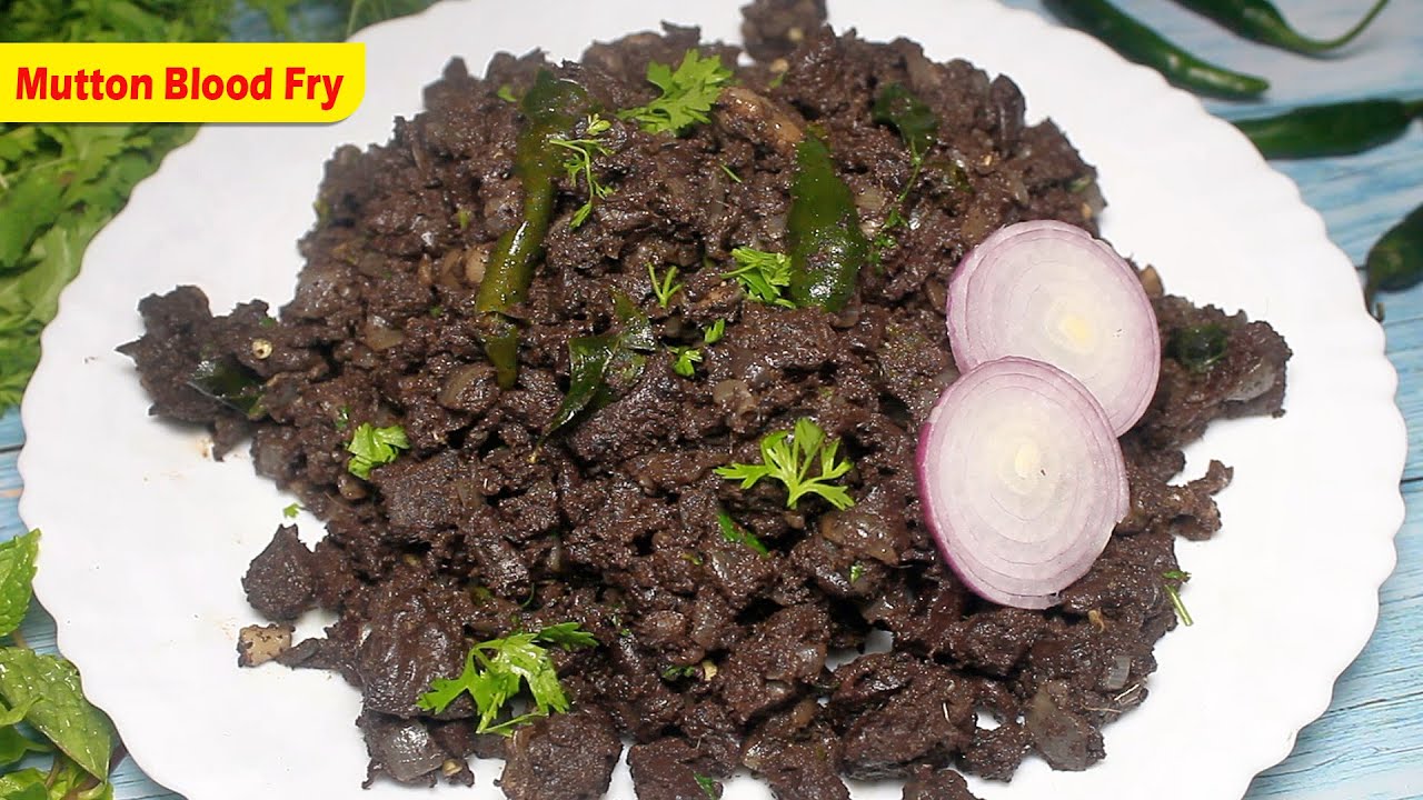 ಕುರಿ ರಕ್ತದ ಫ್ರೈ | Lamb Blood Fry | Mutton Blood Fry