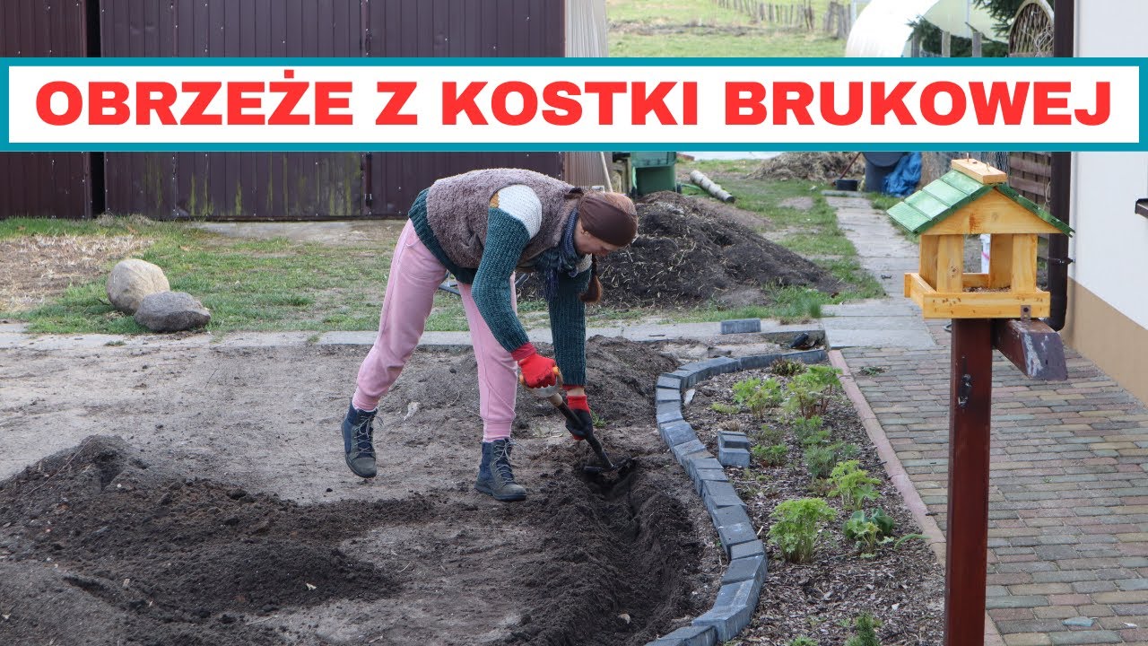 Jak zrobić obrzeże z kostki brukowej/Prosty sposób/kobieta też może to zrobić.
