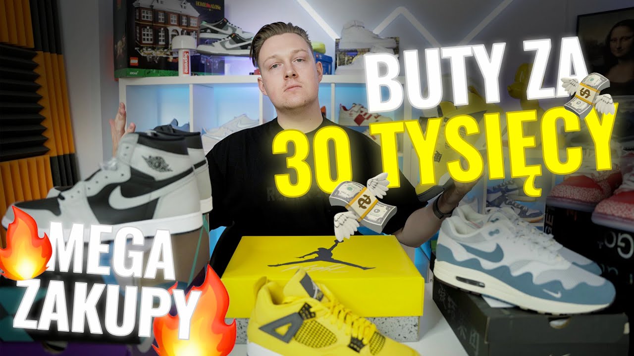 HAUL STREETWEAR LPU! 😱 Kupiłem 12 par LIMITOWANYCH butów! Nike Jordan, Dunk, Air Force, Air Max  1!