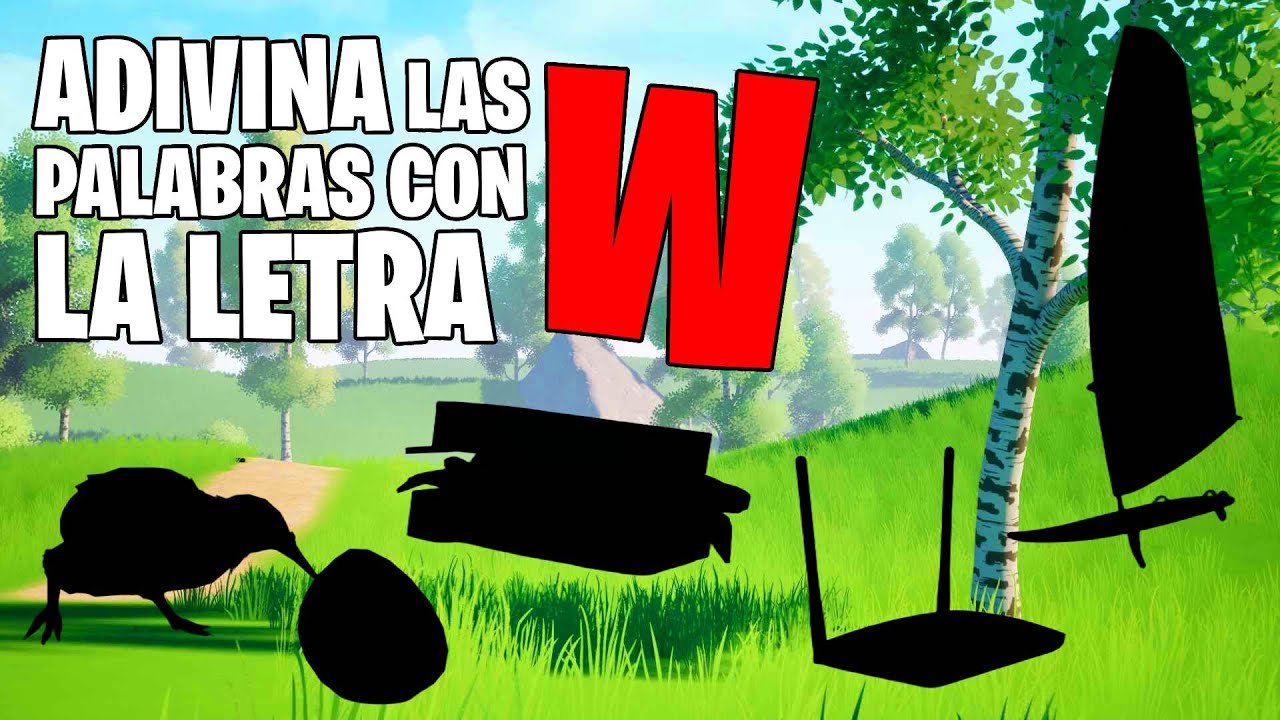 Adivina las palabras con la letra W | Juego de adivinanzas educativo para ni&ntilde;os