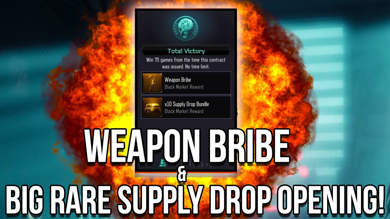 WEAPON BRIBE & BIG RARE SUPPLY DROP OPENING!!! - 