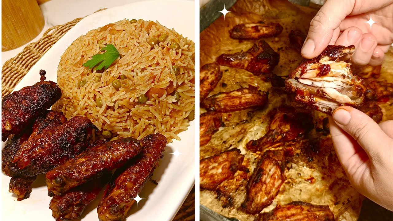أرز  باجنحة الدجاج🐓طبق عائلي صحي و اقتصادي سهل و سريع تحضير👌🤤