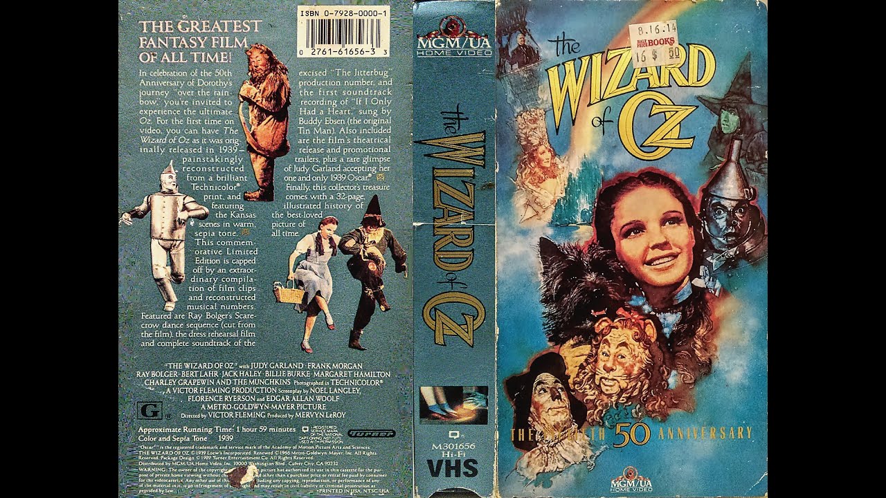Opening to The Wizard of Oz (50th Anniversary Edition) 1989 VHS