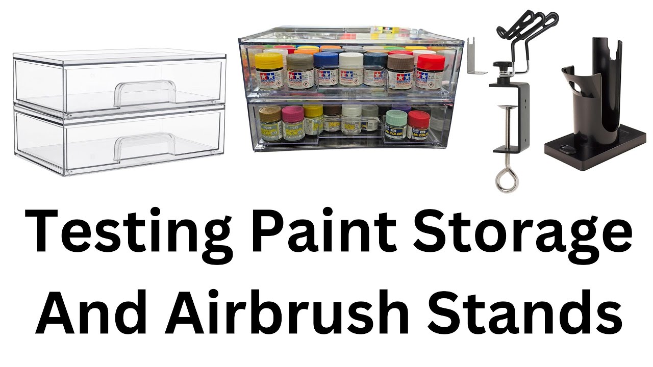 Testing Paint Storage And Airbrush Stands