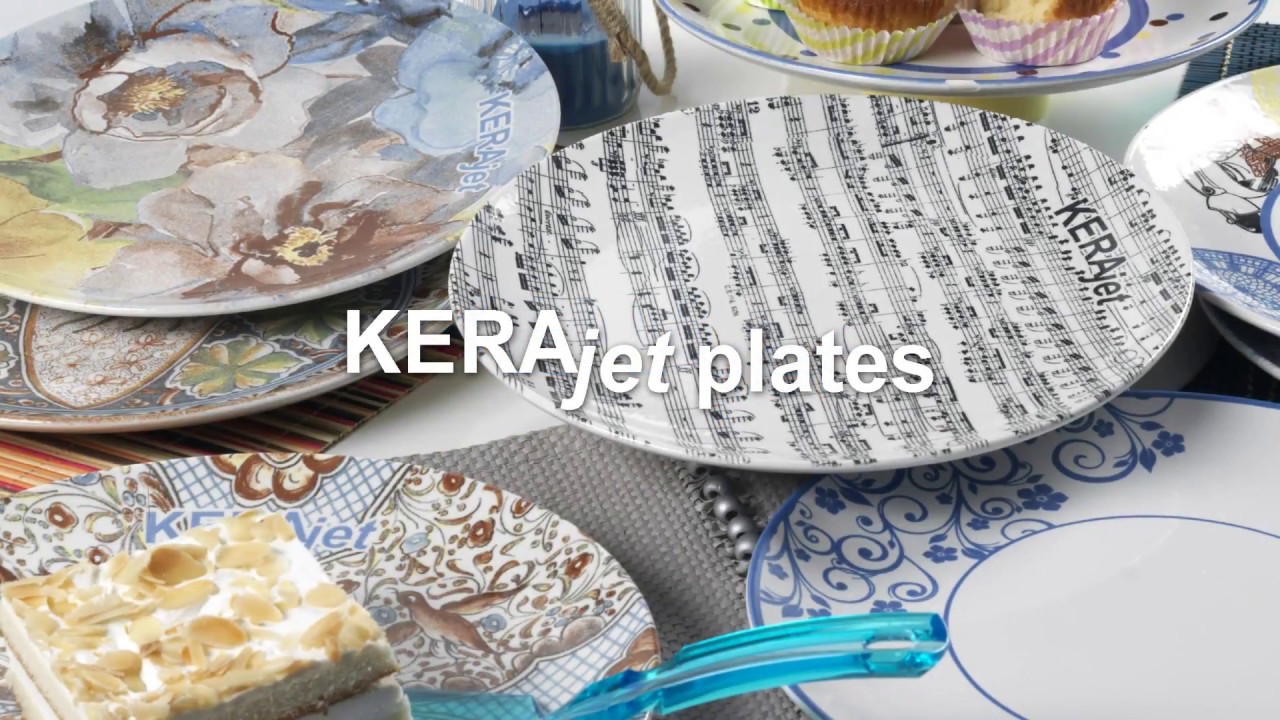 Tableware digital printing becomes a reality with KERAjet plates