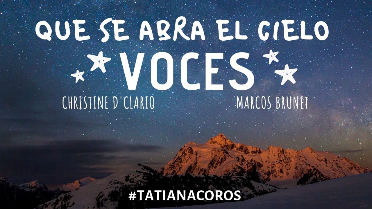 Voces que se abra el cielo Christine D´Clario