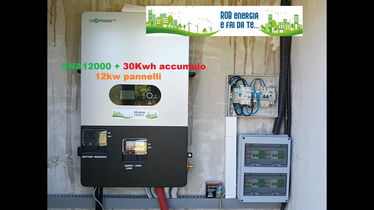 Luxpower SNA12000 12kw pannelli 30kw accumulo