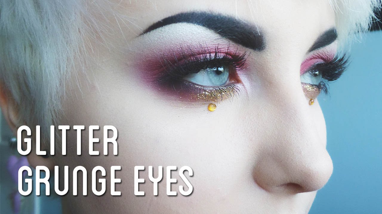 Glitter grunge makeup tutorial