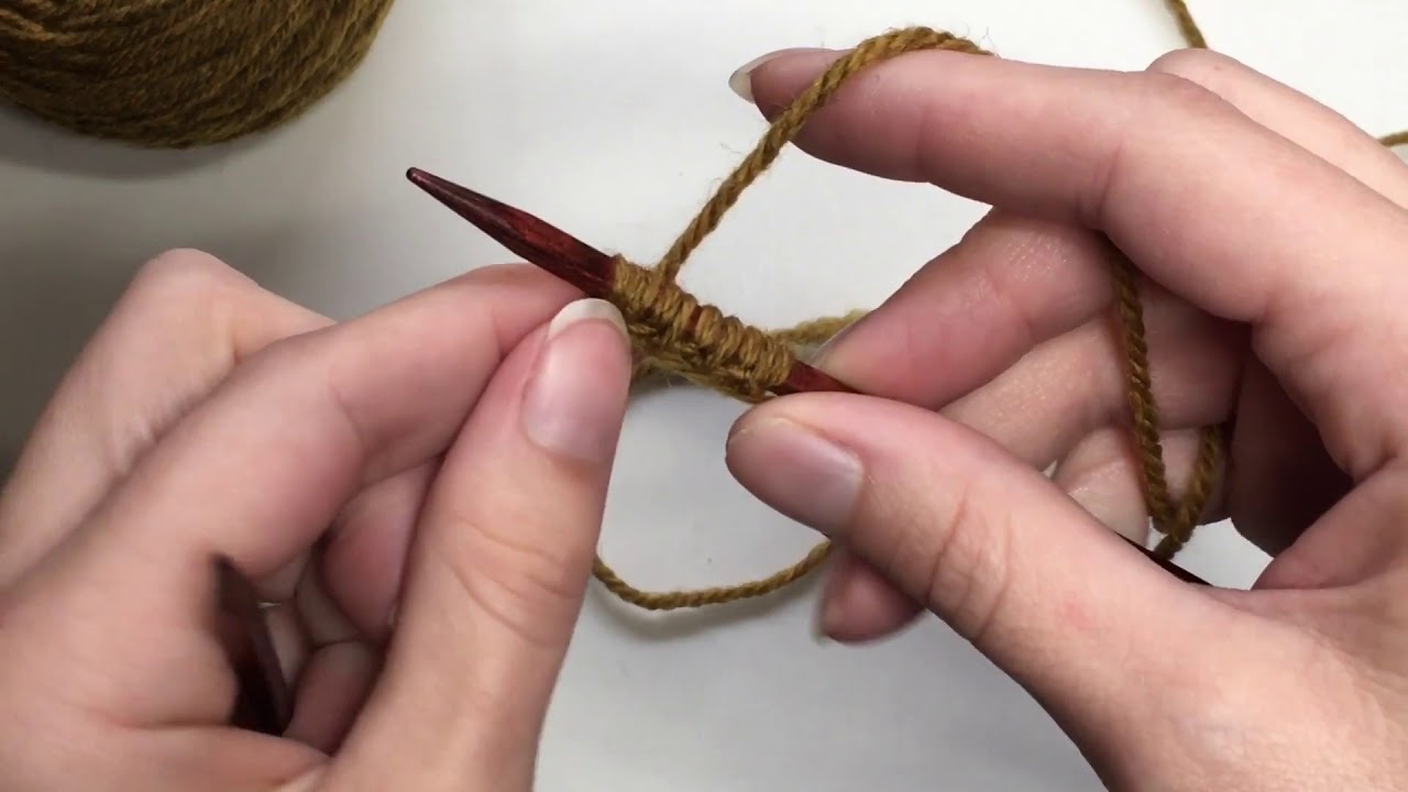 KnitChats - Lefty Knitter Series by Jessica - Tubular Cast On 1x1 Rib