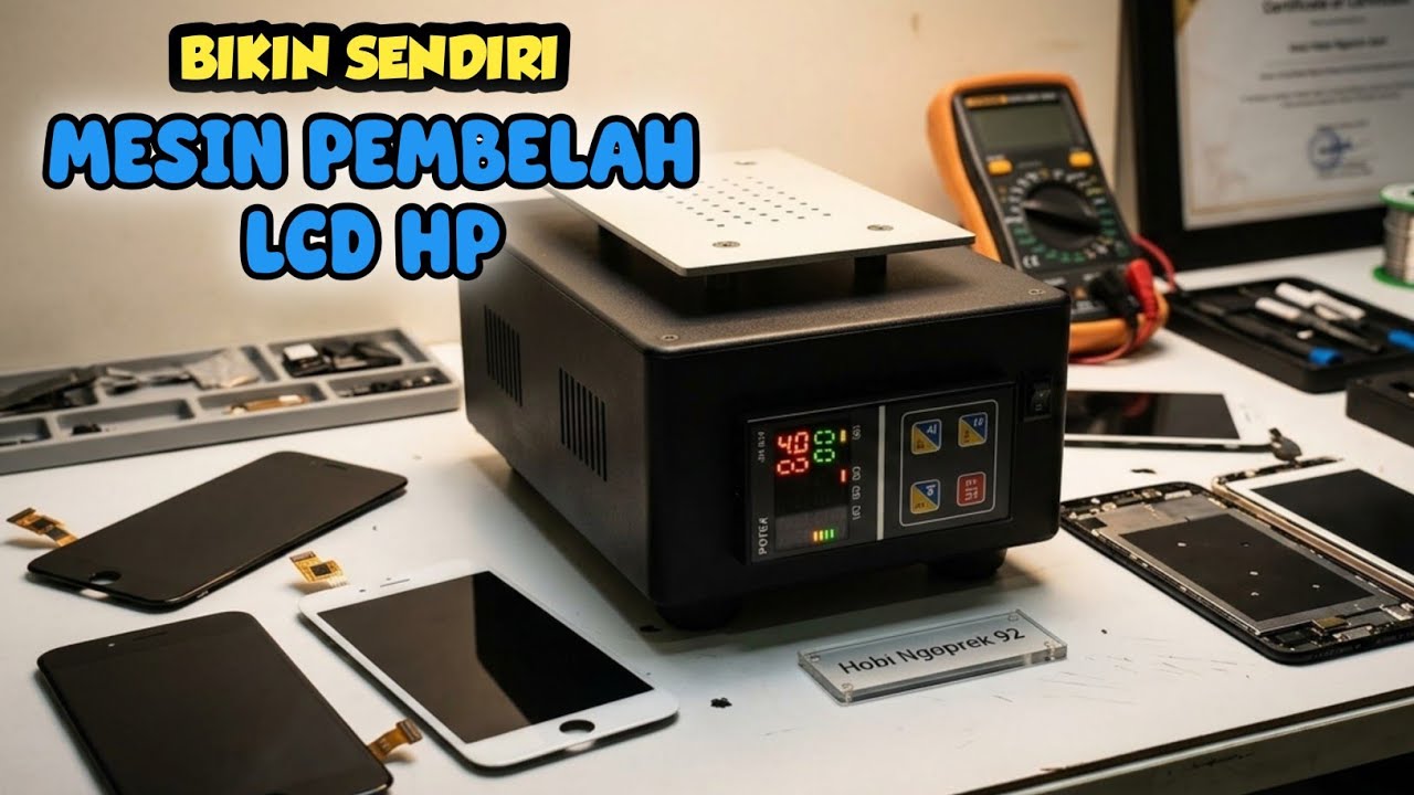 Cara merakit LCD Vacuum separator || mesin pembelah lcd touchscreen hp