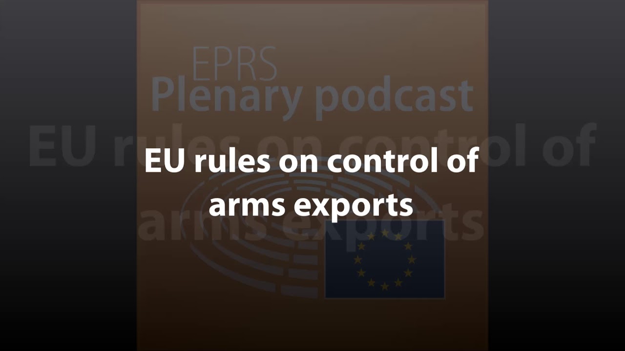 EU rules on control of arms exports [Plenary Podcast]