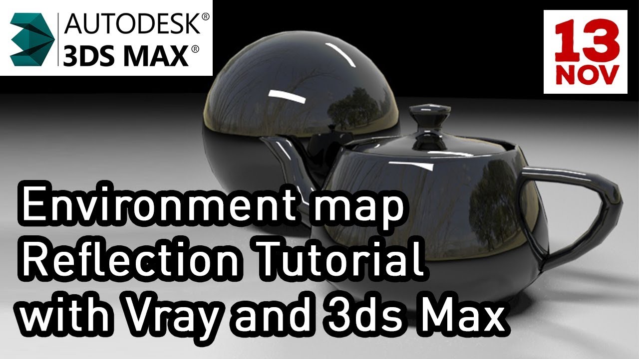 Environment map reflection with Vray in 3ds Max