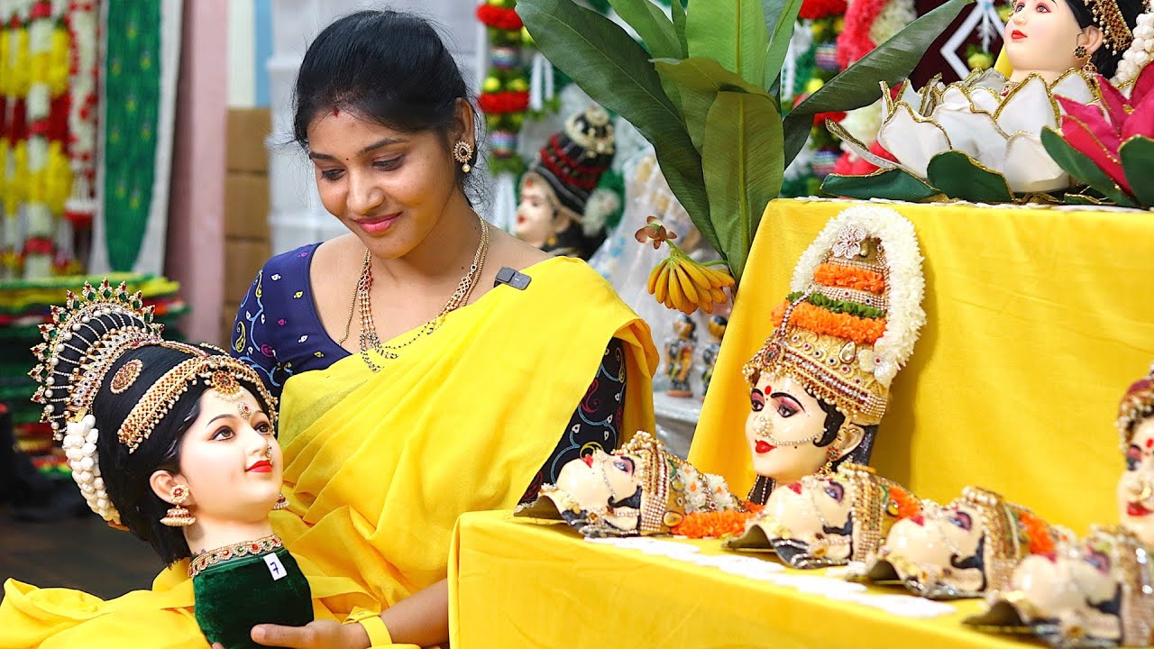 శ్రావణమాసం కోసం వరలక్ష్మి అమ్మవారి Idols & Decorative Items🤩24k బంగారంతో రాజులకాలం నాటి పెయింటింగ్స్