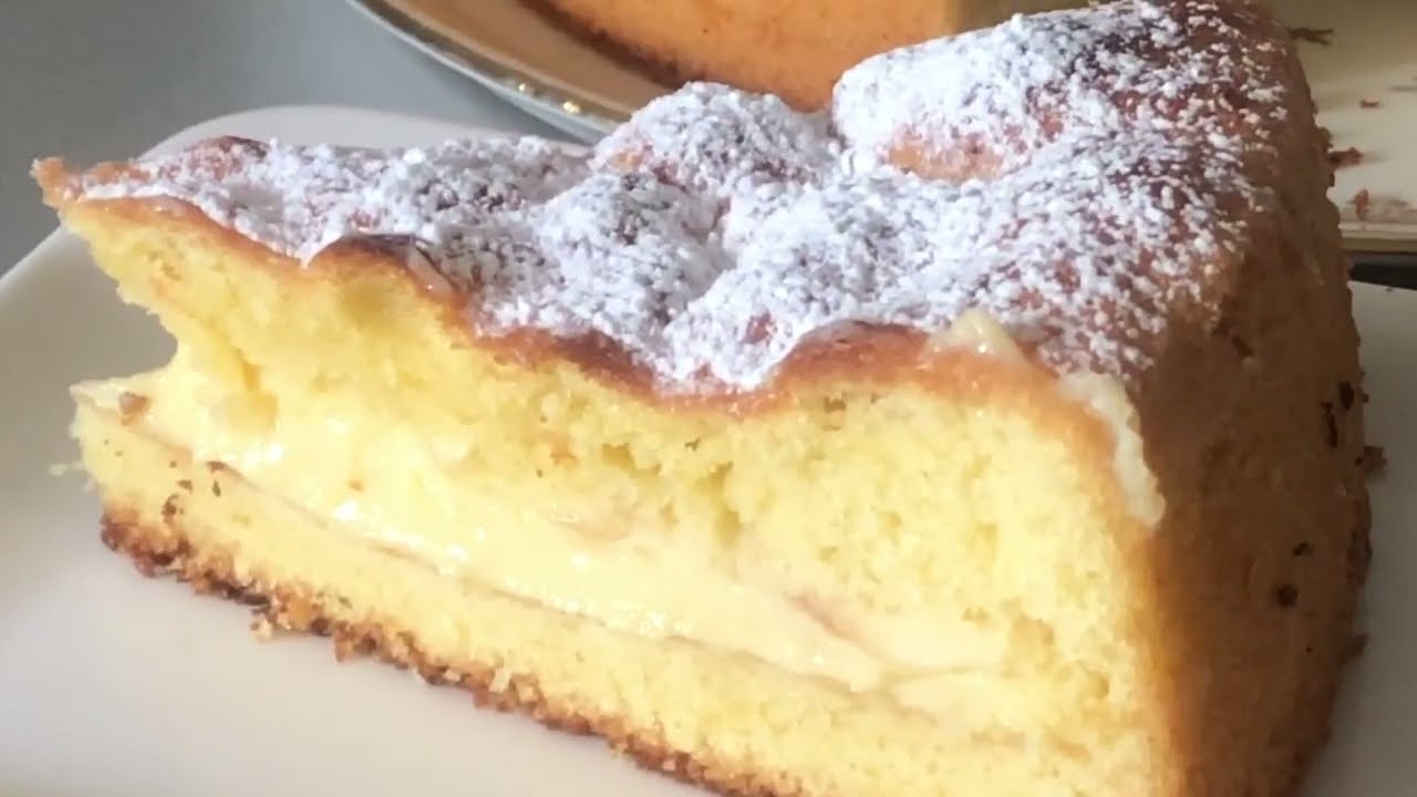 Gâteau hyper moelleux à la crème pâtissière et aux pommes