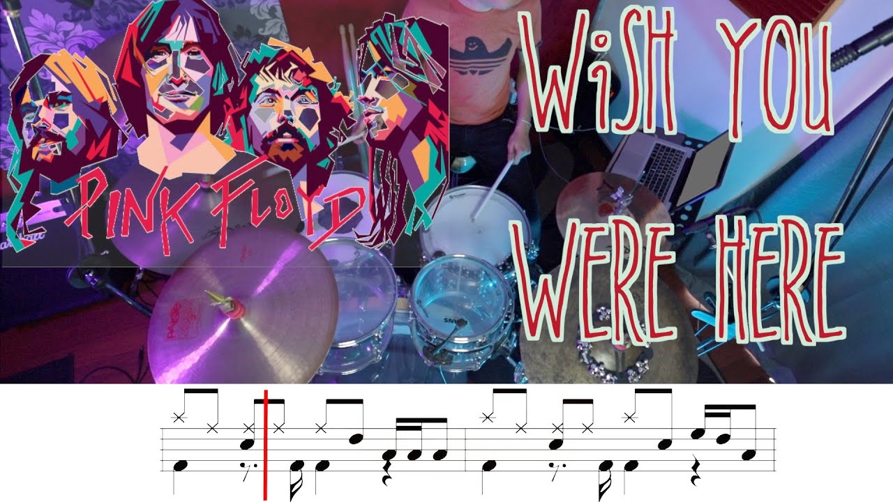 Pink Floyd - Wish you were here | Drum cover with sheet music | Hugo Zerecero