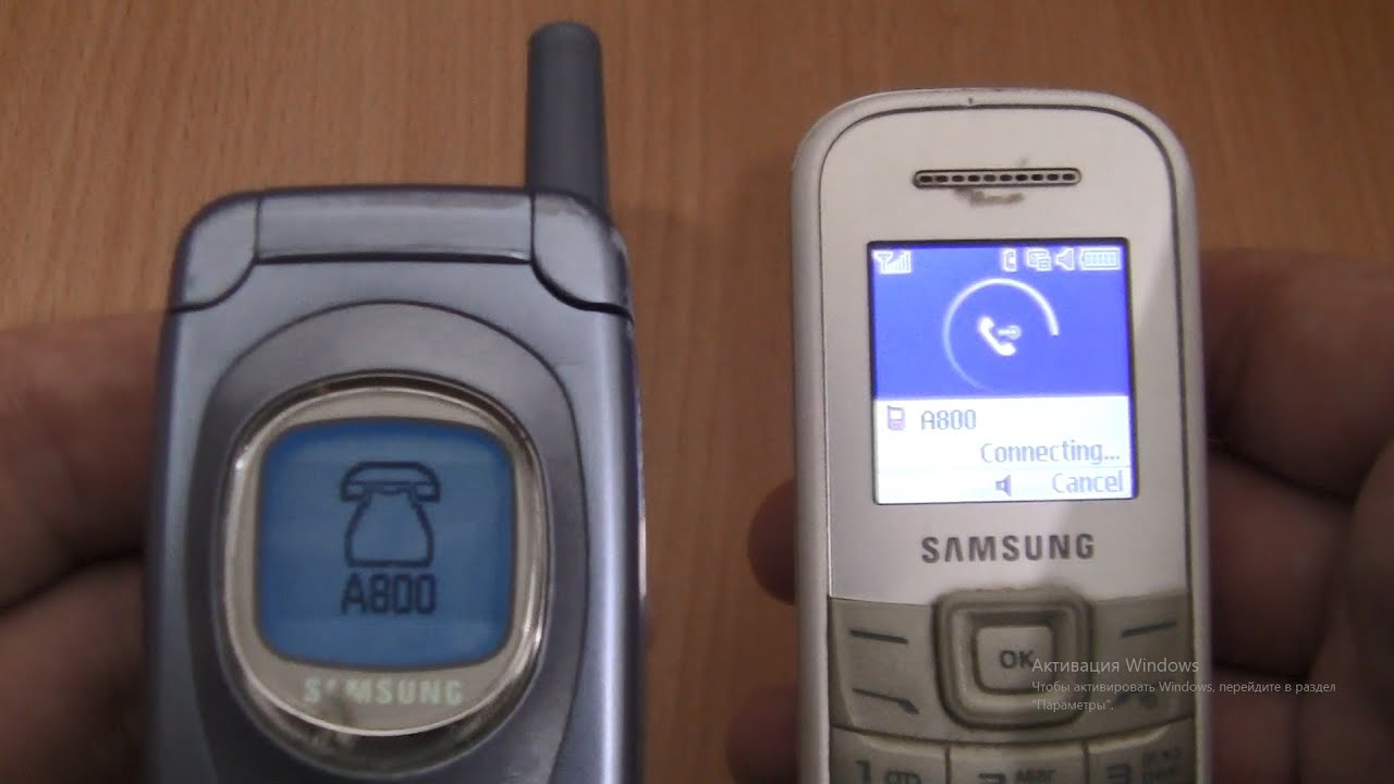 Over the Horizon Incoming call & Outgoing call at the Same Time Samsung A800+Samsung 1200M