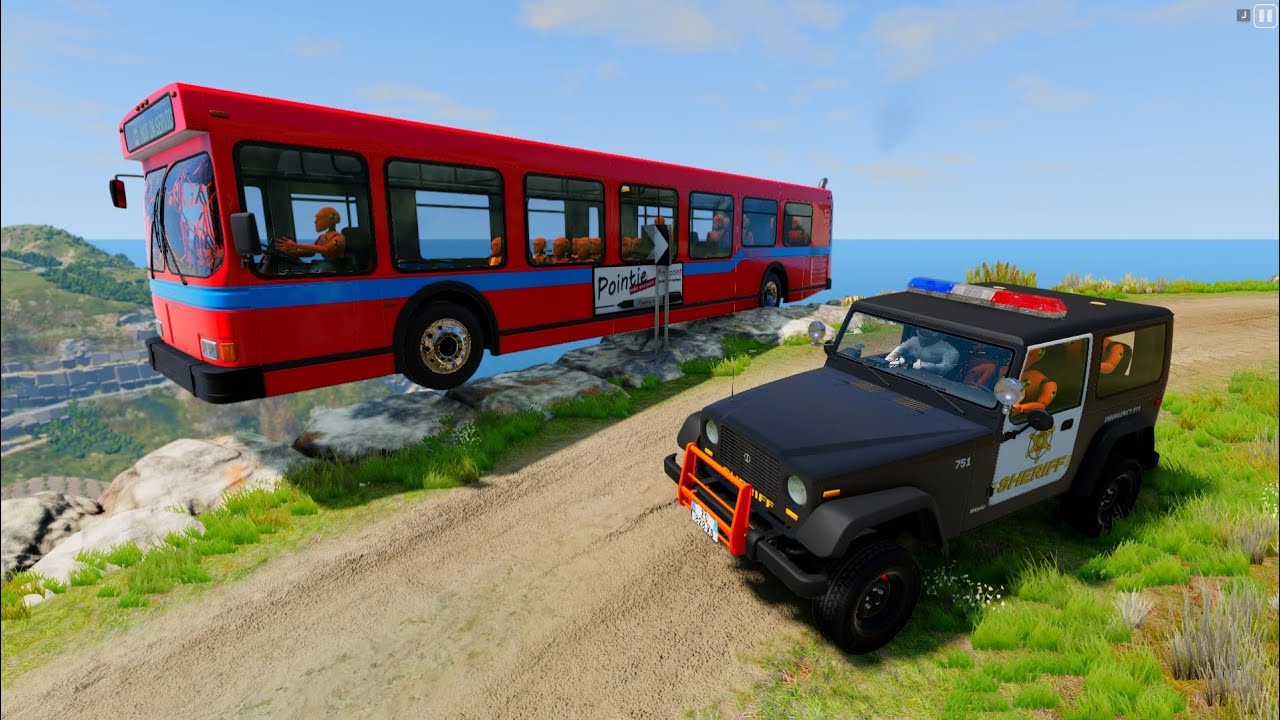 Cars vs Cliff Roads #38 - BeamNG.Drive