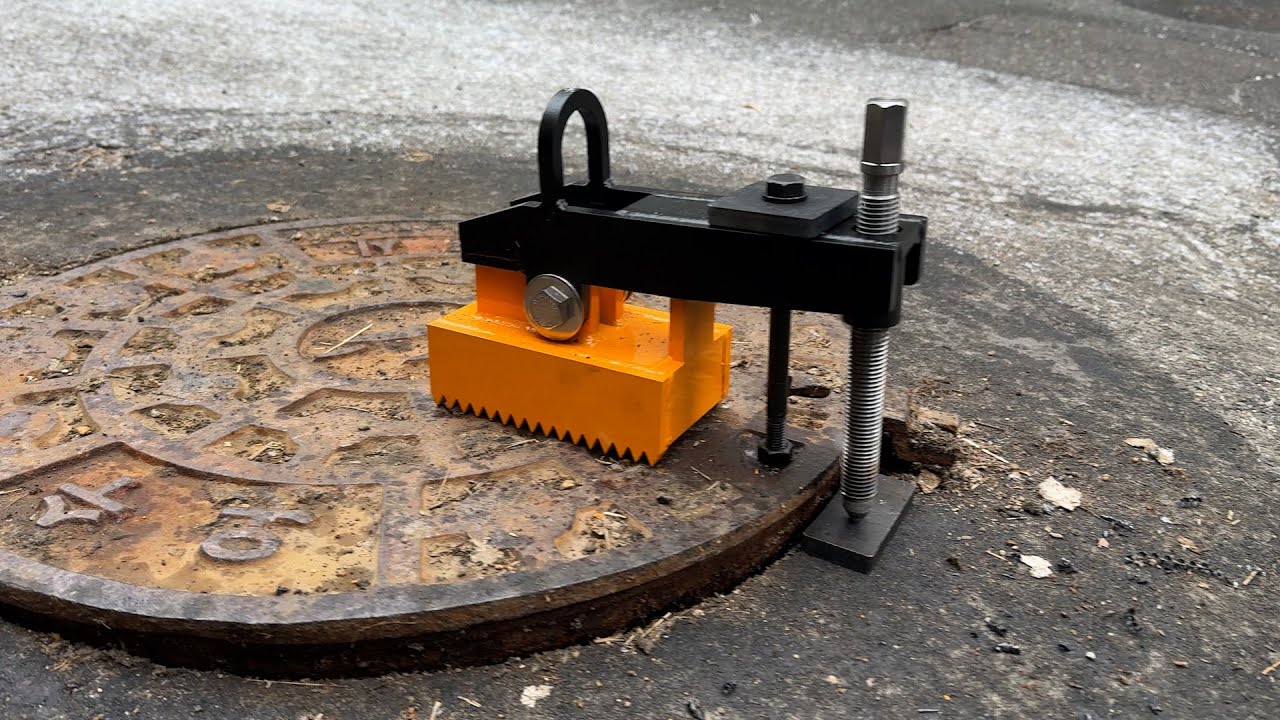 we have developed an affordable manhole cover removal device