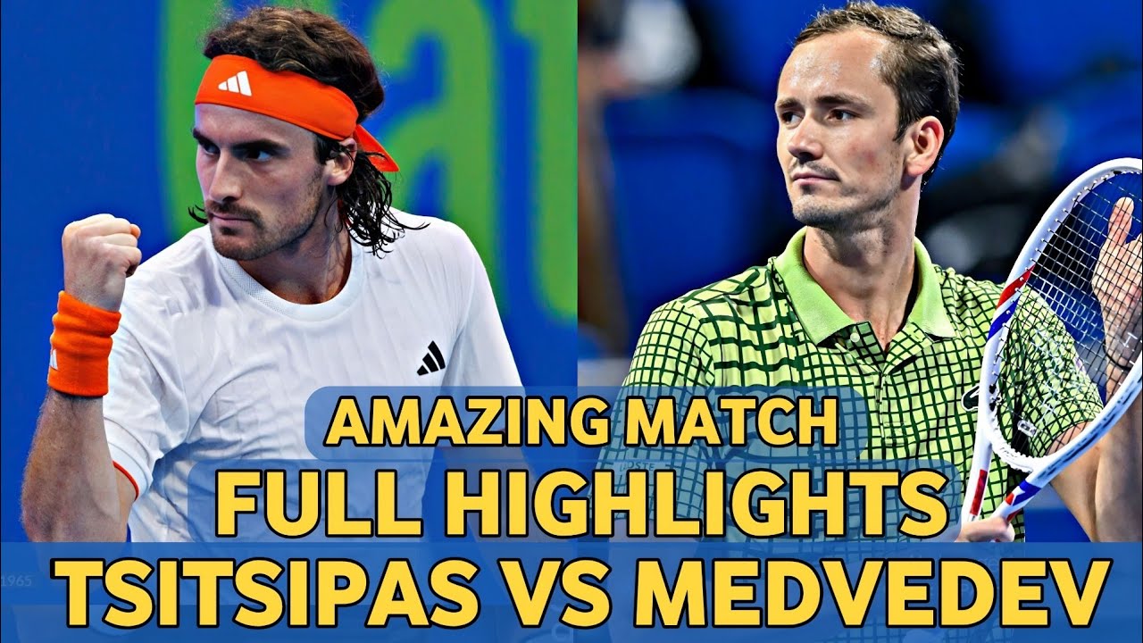 Stefanos Tsitsipas vs Daniil Medvedev Amazing Atp Match Tennis Highlights - Before Dubai 2026