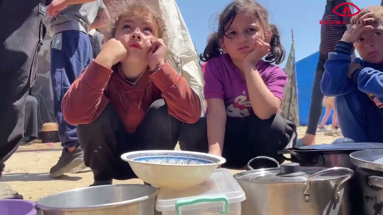 Warme Essensverteilung in Gaza/Mai 2025
