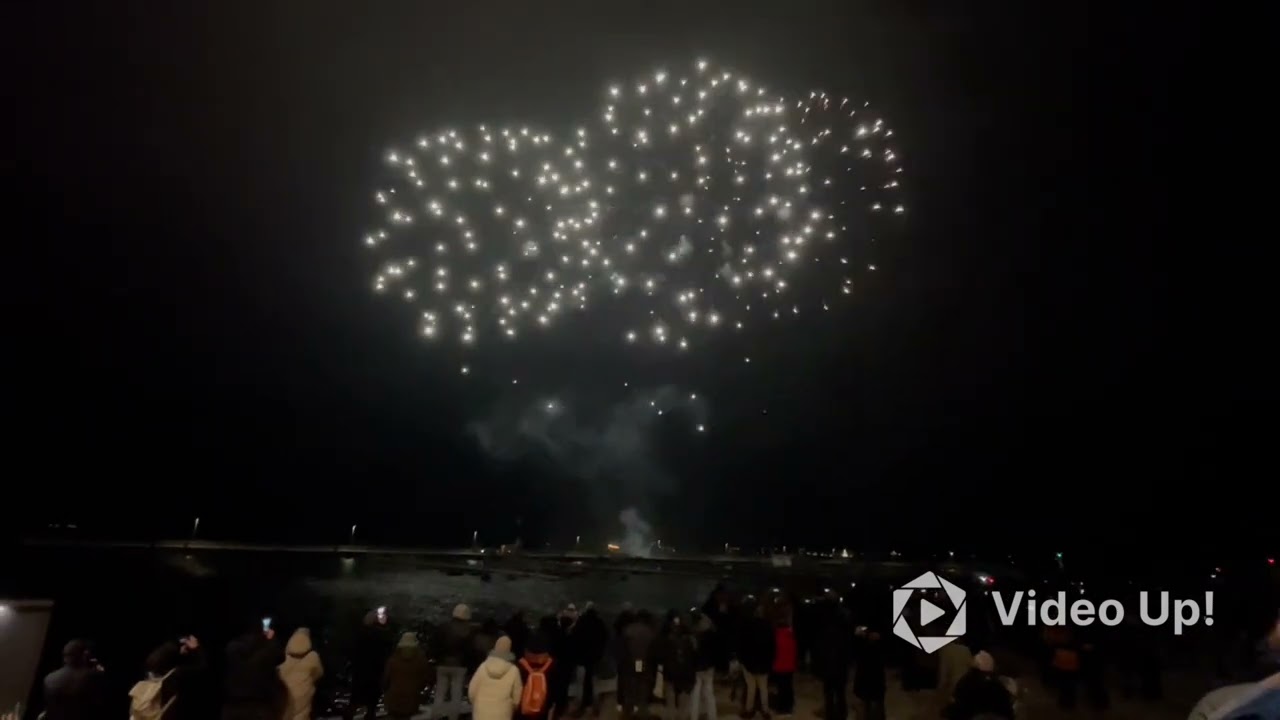 Feuerwerk Stralsund an der Mole 31.12.2024
