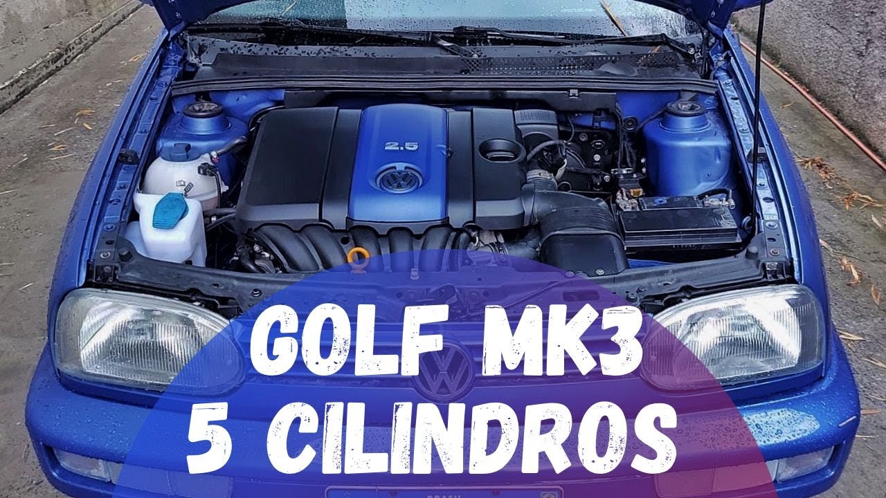 Golf MK3 com motor de Jetta 2.5 5 cilindros e câmbio manual 6 marchas